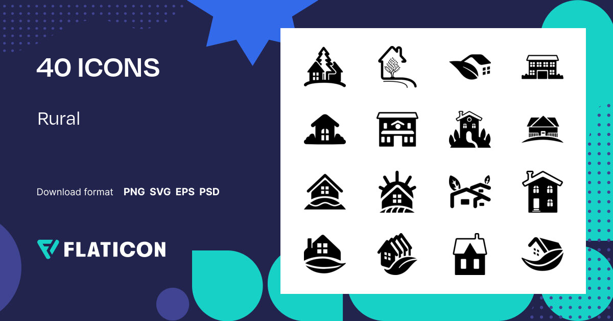 Rural Icon Pack | 40 .SVG Icons