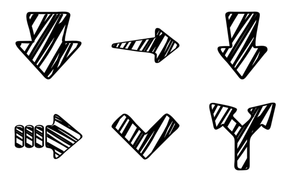 sketched arrows