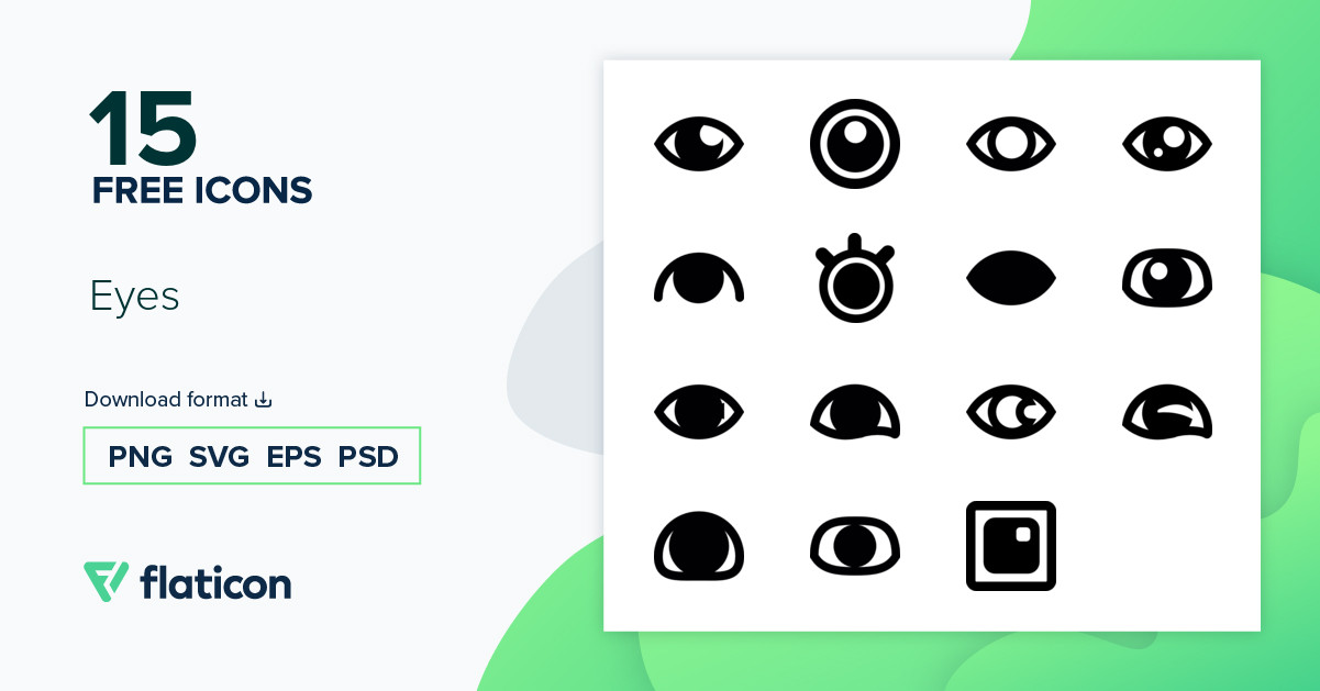 Eyes Icon Pack | 15 .SVG Icons