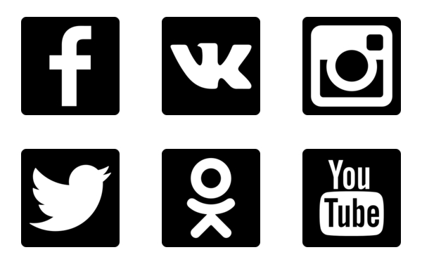 Social Icons Squared