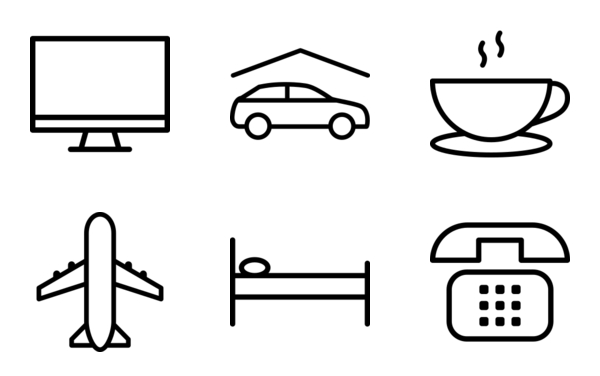 hotel pictograms