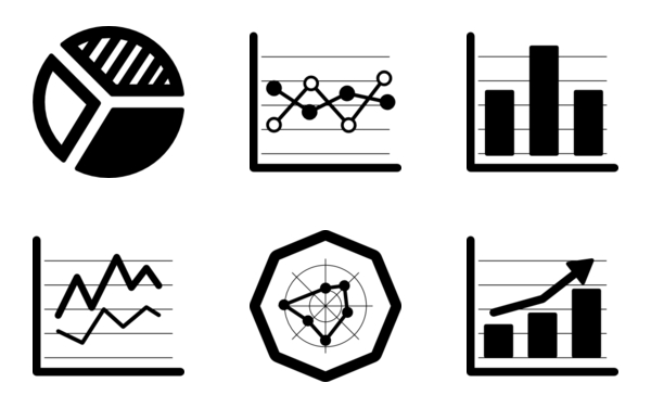 business chart pictograms