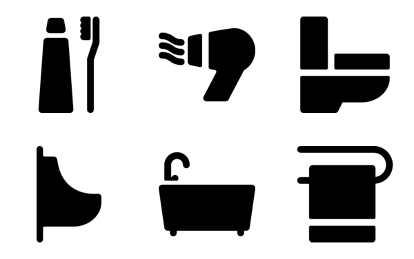 bathroom fill icons