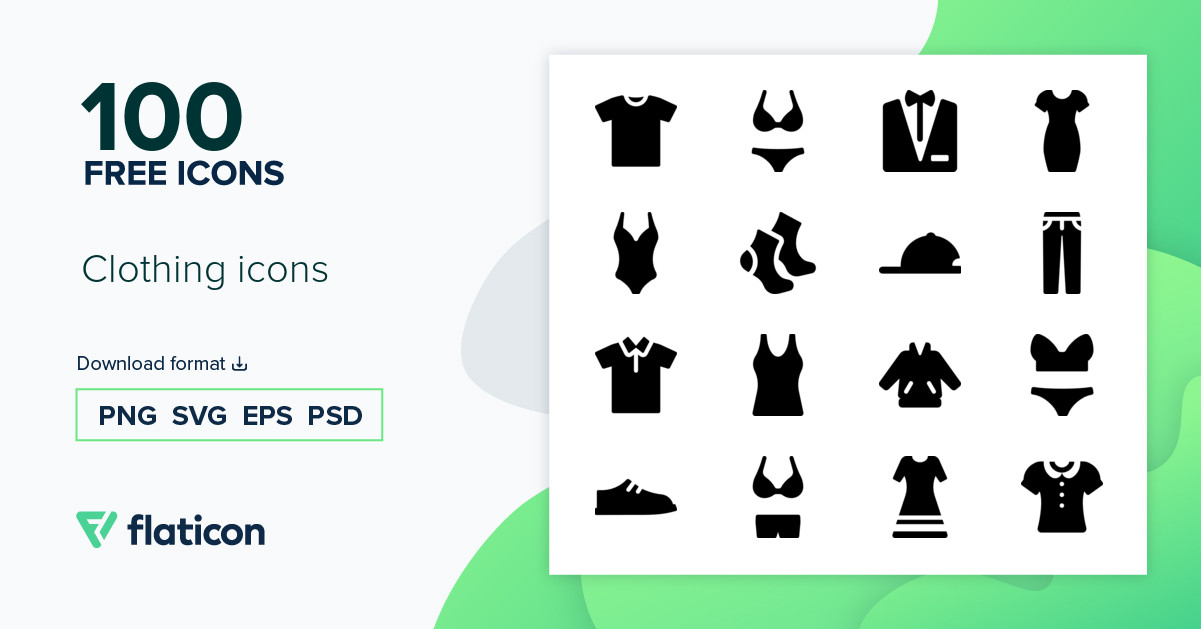 12 Clothing Items Icon Pack Vector Download