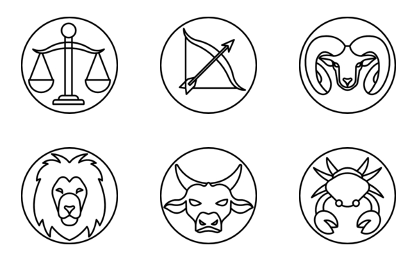 Zodiac Signs Lineal Zodiac Signs Lineal