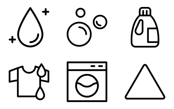Linear Laundry Symbols