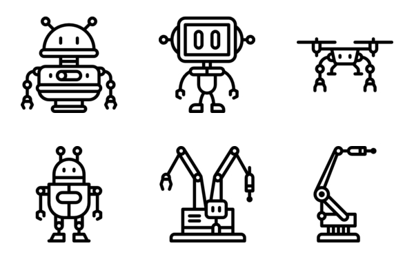 linear robot pictograms