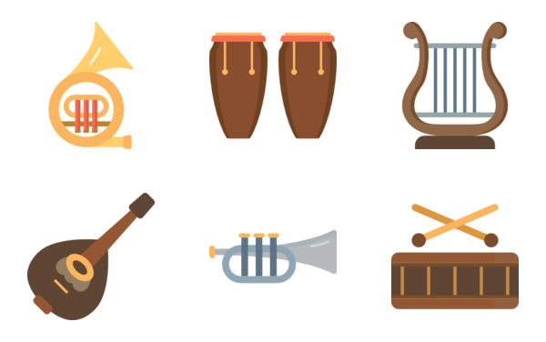 color musical icons