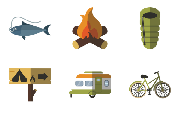 camping element collection