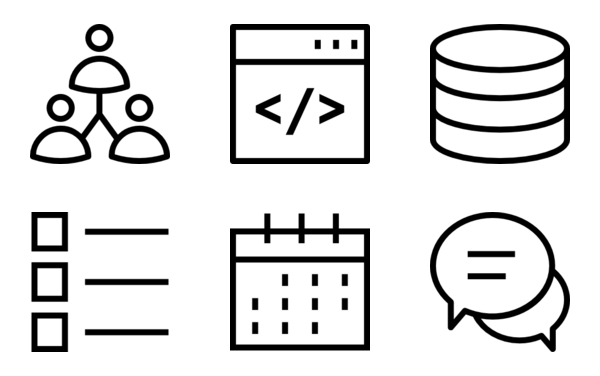 productivity icon set