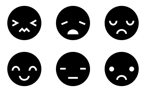 rounded emoticons