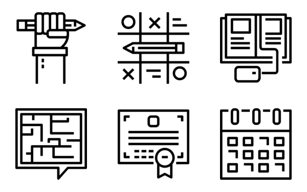 education icon elements