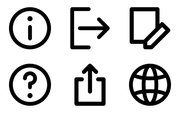 web interface icons