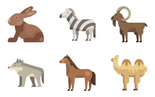 animal icon set