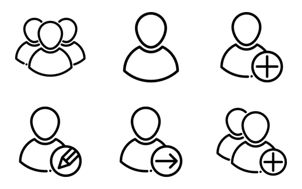 user icon set