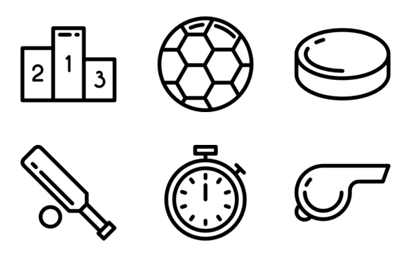 sport icon set