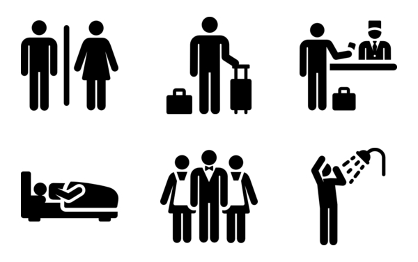 hotel pictograms