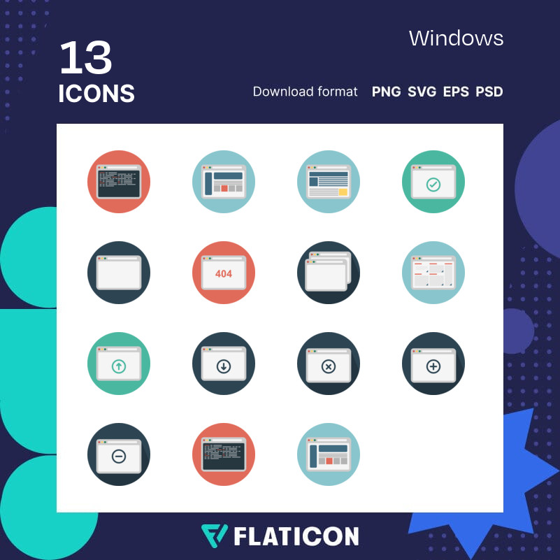 windows 7 flat icon pack