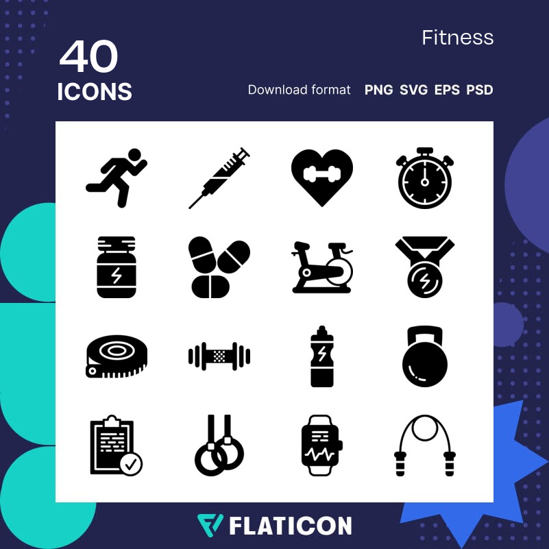 Free Fitness SVG, PNG Icon, Symbol. Download Image.