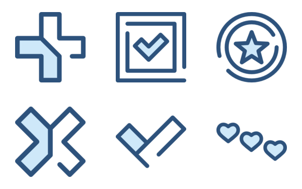 Rating validation symbols Rating validation symbols