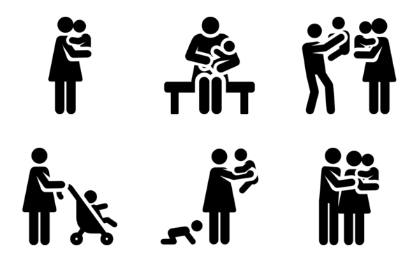 baby care pictograms