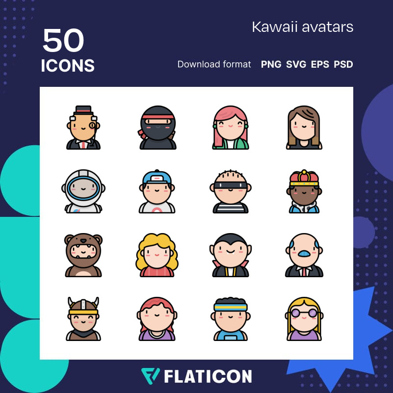 Avatar Creator Kit, Download SVG, PNG, EPS Icons