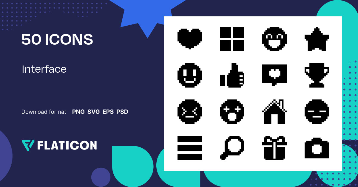 Interface Icon Pack | Solid | 50 .SVG Icons