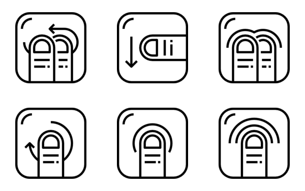 touch and finger gestures