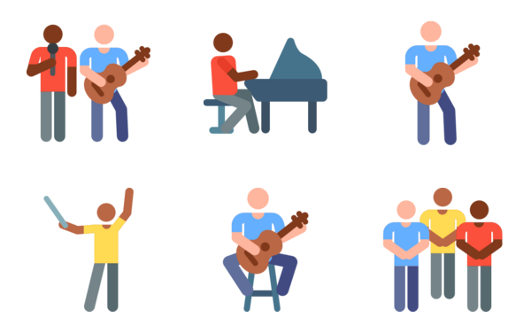 musician human pictograms