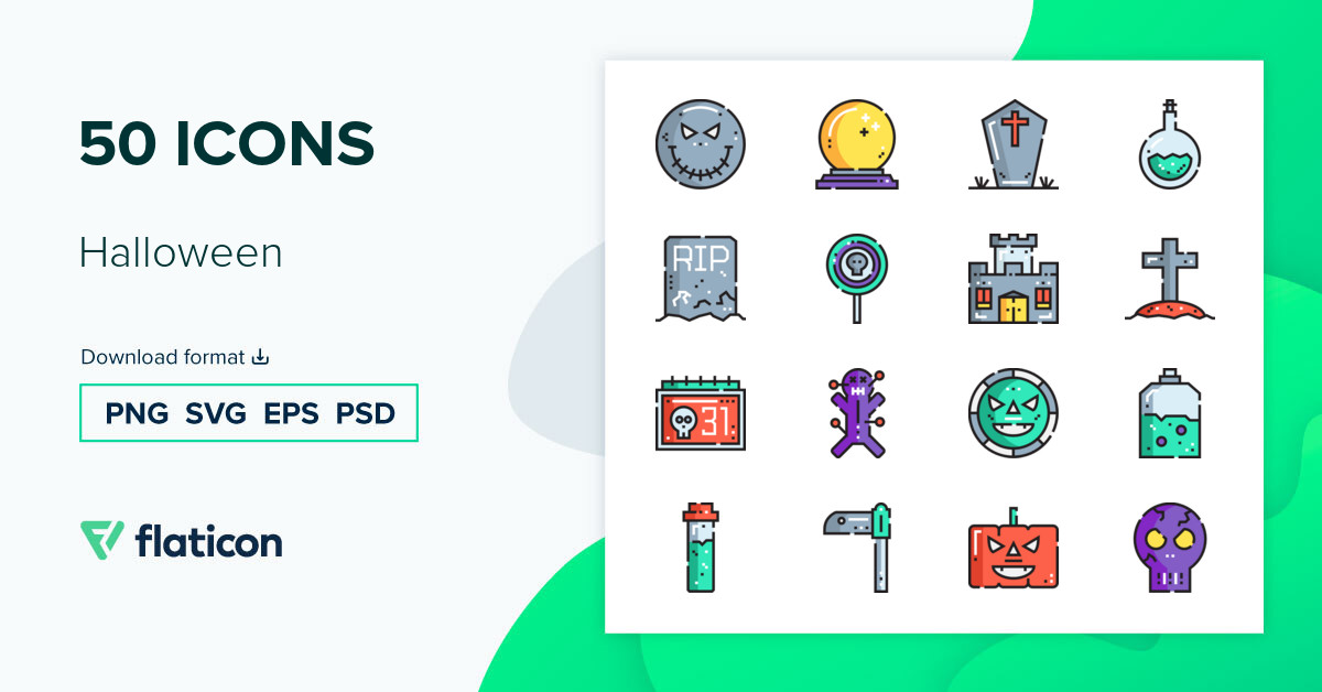 Pack De Iconos Halloween Lineal Color Iconos Svg