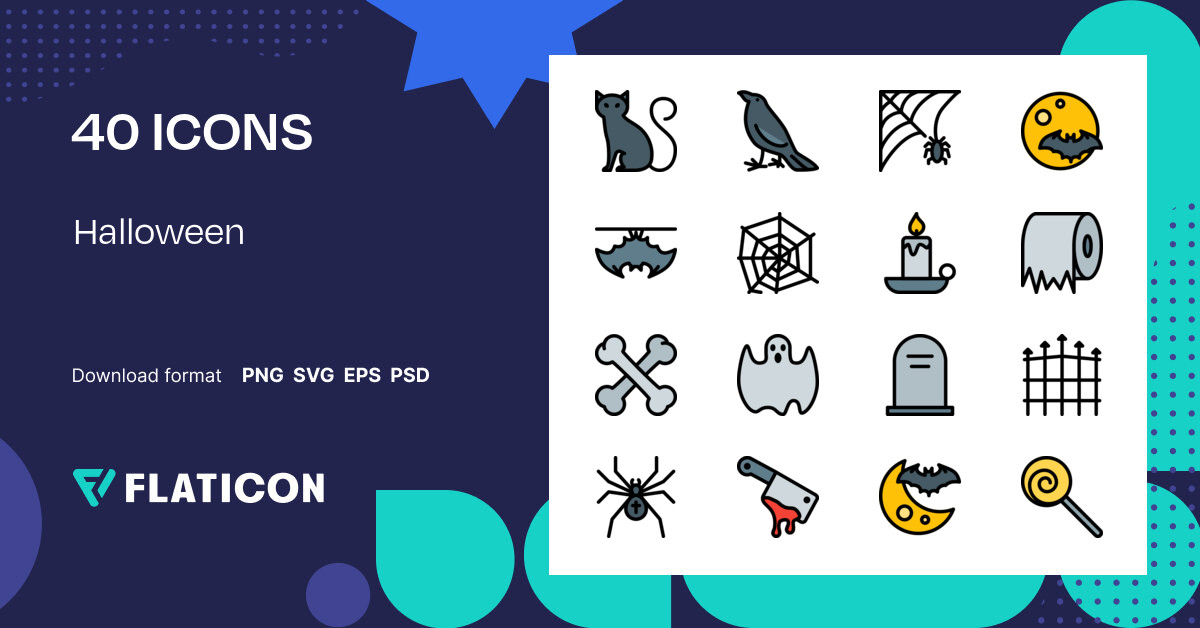 Pack De Iconos Halloween Lineal Color Iconos Svg