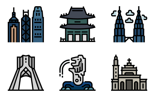 asian countries landmarks