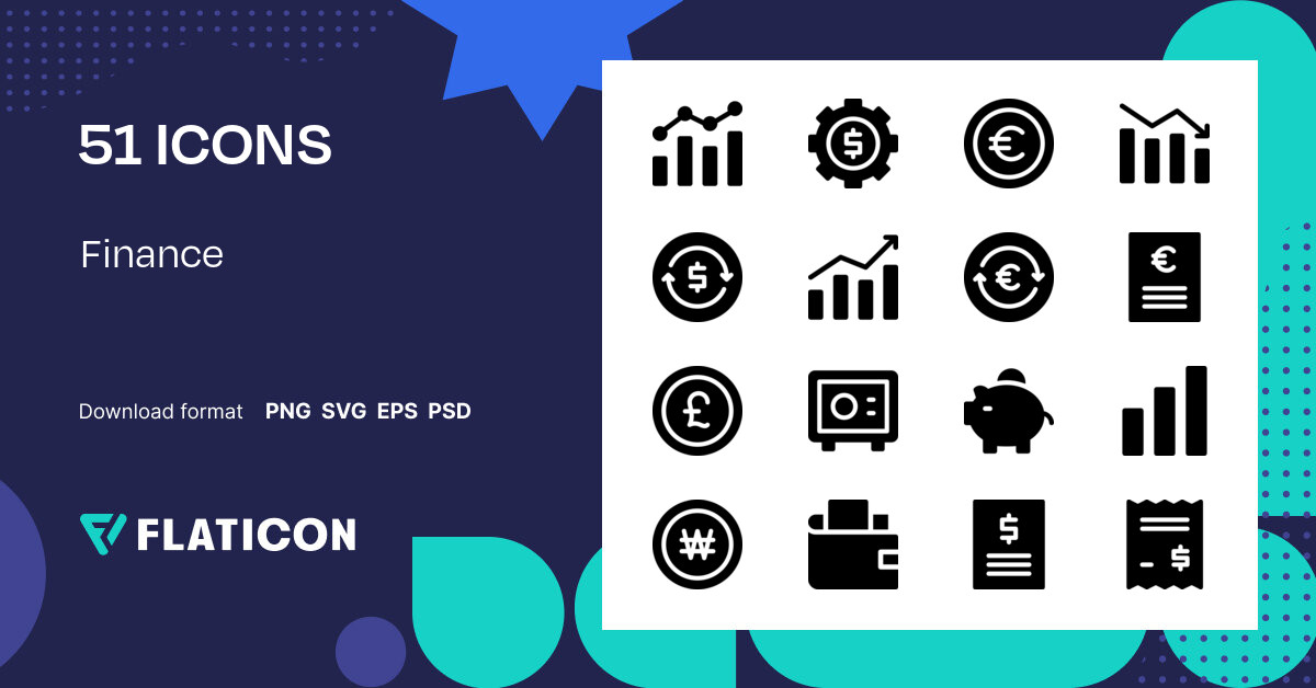 Finance Icon Pack | Solid | 51 .SVG Icons