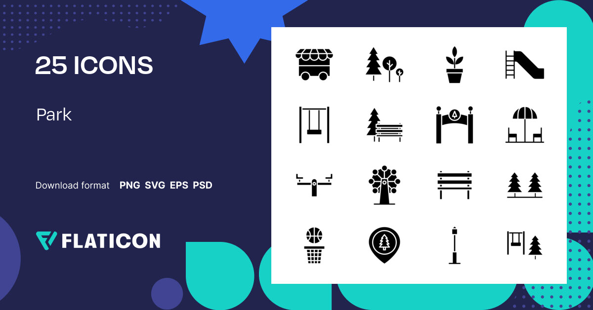 Park Icon Pack | Solid | 25 .SVG Icons