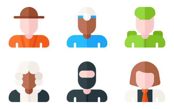 Jobs and professions avatars