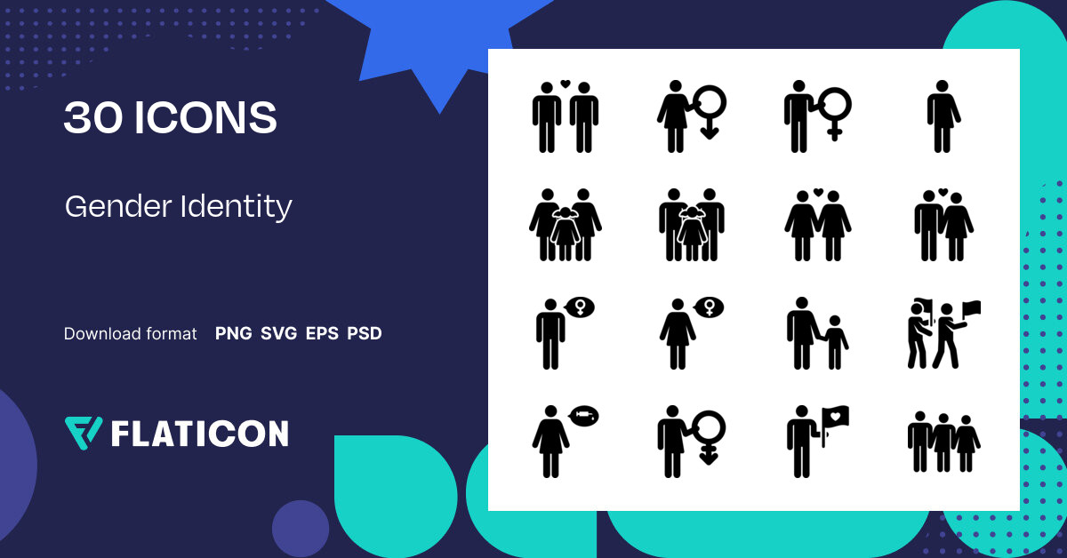 Pack De Iconos Gender Identity Fill Iconos Svg