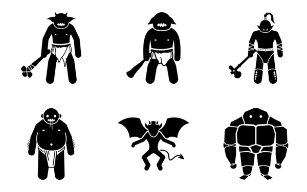 Evil fantasy characters from medieval Evil fantasy characters from medieval