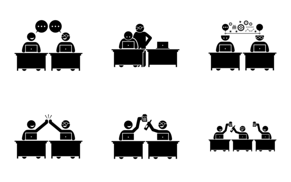 successful colleague and business partners