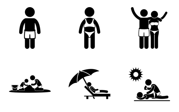 family summer beach holiday