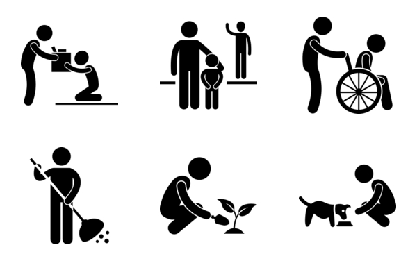 Man charity donation volunteer