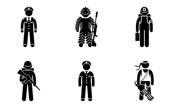 types of soldiers