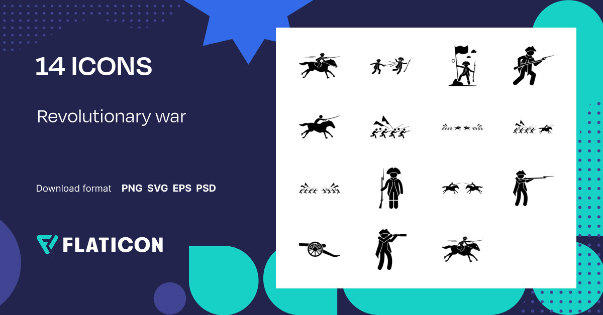 Revolutionary War Icon Pack 14 Svg Icons