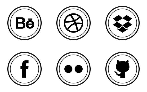 free round social media icons free round social media icons