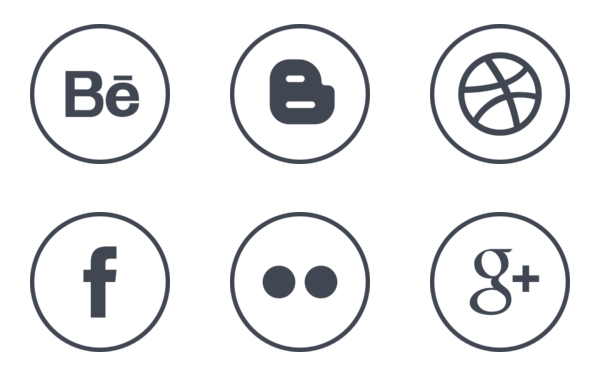 free round social media icons free round social media icons