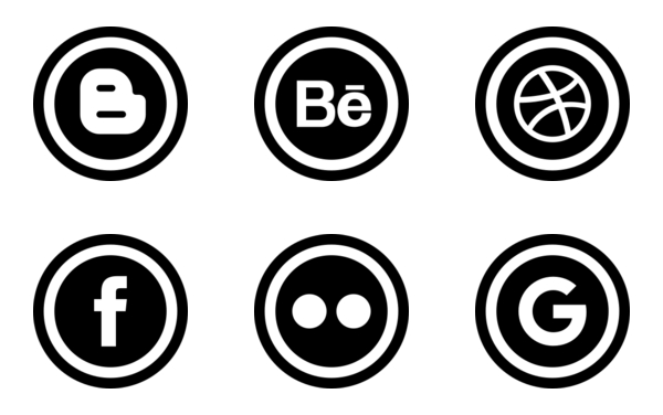 free round social media icons free round social media icons