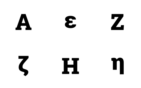 greek alphabets