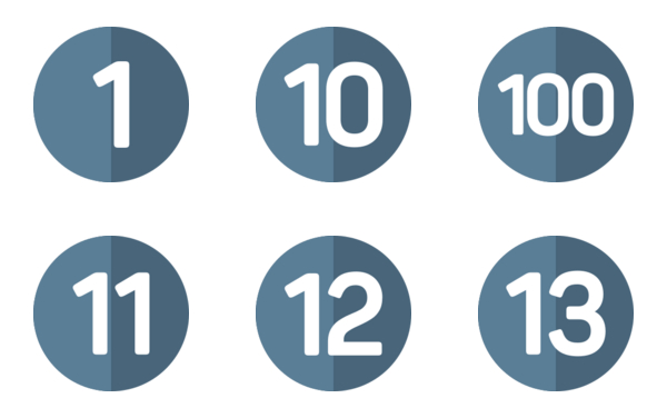 number 1 to 100
