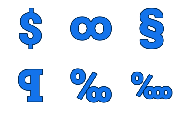 special characters and mathematical symbols