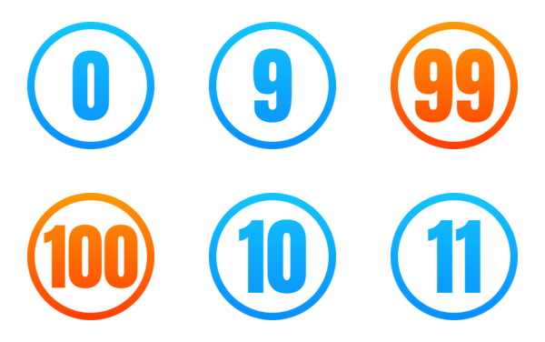 number icons