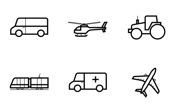 vehicles  outline